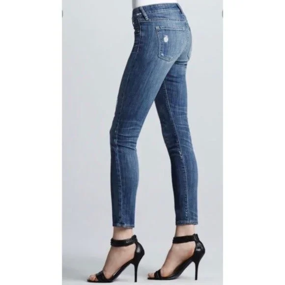 Vince Distressed Skinny Ankle Jeans Size 28 - Picture 3 of 8
